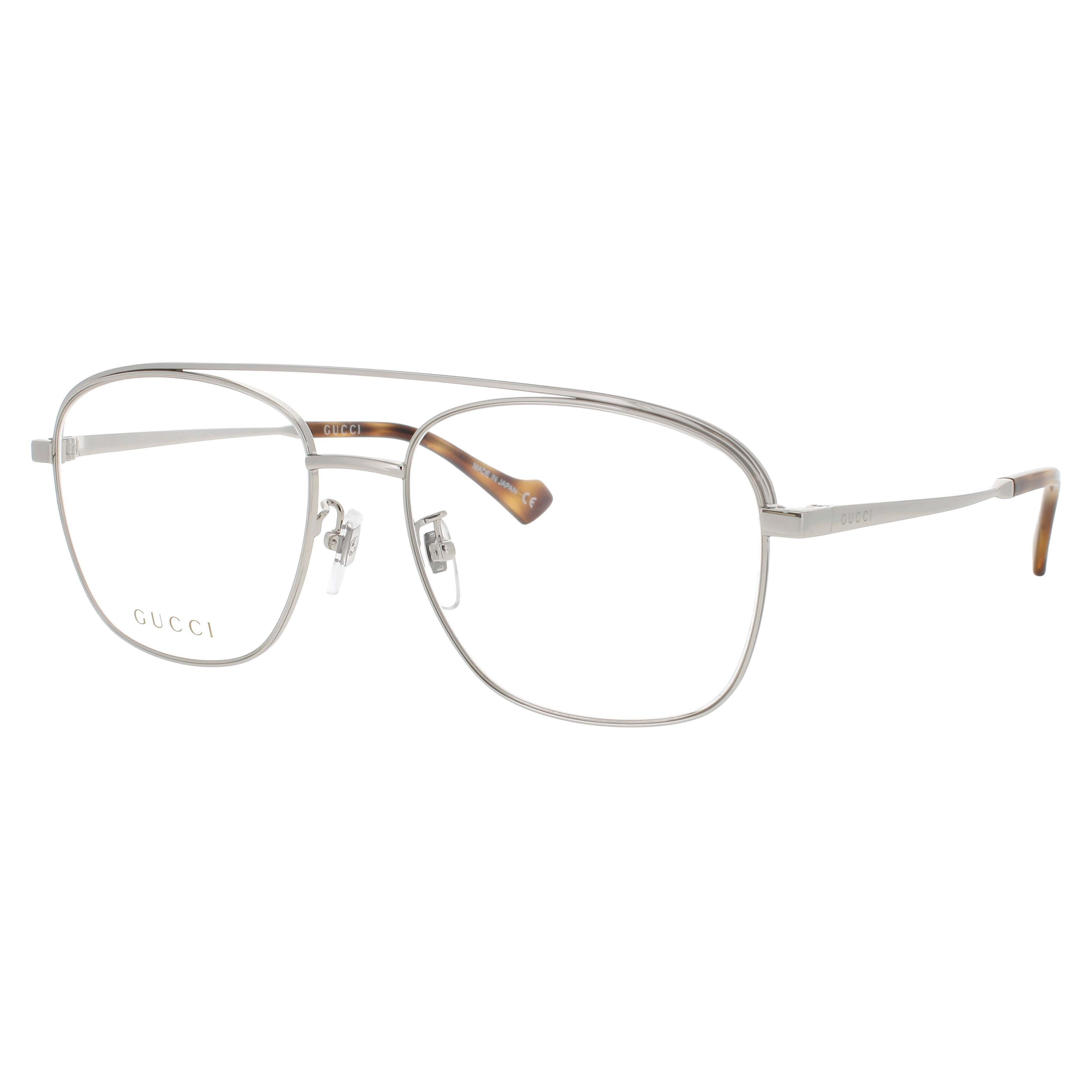 Gucci Gg1103o Eyeglasses Silver Metal
